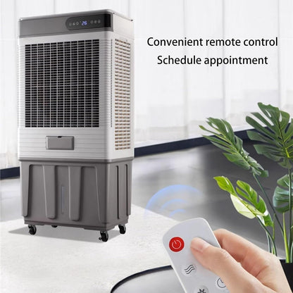  Refroidisseur D'air Évaporatif 3 En 1, Refroidisseur De Marais Avec Minuterie De 12 Heures Et 3 Vitesses, Climatiseur Portable À Double Réservoir Pour Chambre Et Bureau