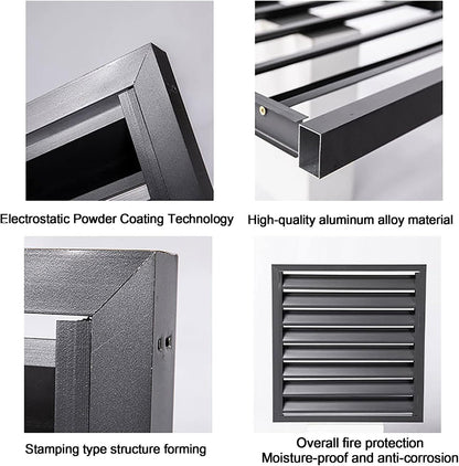  Housse De Climatiseur Extérieur, Protection De Pompe à Chaleur, Protection D'écran En Aluminium Pour Clôture De Jardin, Résistant Aux Intempéries Et (couleur : Blanc)