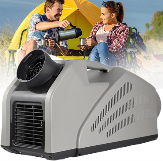 GENERIC Climatiseur Mobile Portable, Refroidisseur D'air Extérieur Pour Camping-car Avec 3 Vitesses De Vent, Faible Consommation D'énergie Pour Tente Et Camion
