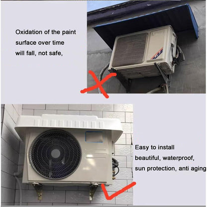 GENERIC Couvercle Pour Unité Compresseur à Condensateur Mini Pompe à Chaleur Divisée Extérieure - Protection Climatiseur Fenêtre étanche Unité Climatisation