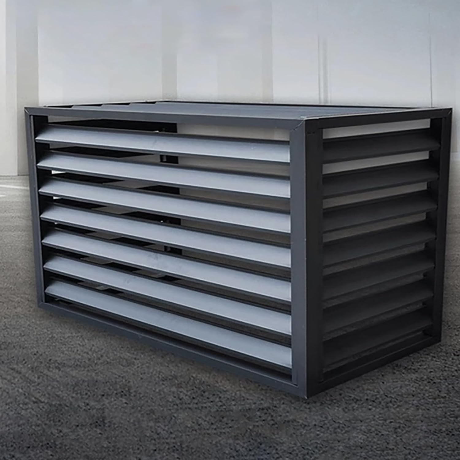 Couvertures En Aluminium Pour Unités Extérieures Résistantes Aux Intempéries Pour Climatiseur Et Pompe à Chaleur, Mini Housse Séparée, Protection Extérieure Durable, Compatible Avec Clôture D'intimité