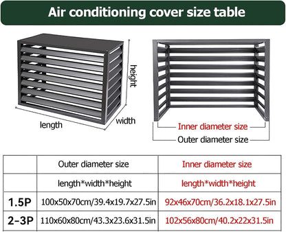 GENERIC Écran De Protection En Aluminium Pour Climatiseur Extérieur - Clôture élégante Pour Climatiseur - Protection Pour Pompe à Chaleur - Design Résistant Aux Intempéries