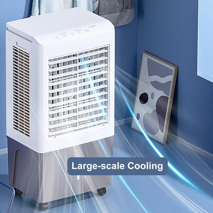 GENERIC Ventilateur De Refroidissement Par évaporation – Grand Réservoir D'eau De 50 L, 3 Vitesses, Télécommande, Minuterie De 7,5 H – Unité De Refroidissement Commerciale Pour La Maison Ou Le Bureau