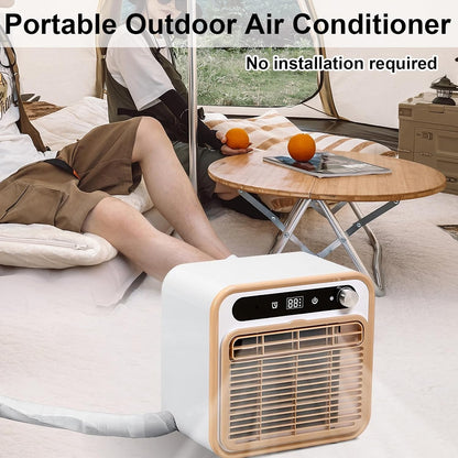 Climatiseur Portable Divisé, Unité De Climatisation De Camping Silencieux Avec WiFi Et Télécommande, 12H Minuterie, 1303m3/h Airflow, Refroidisseur D'air Sans Tuyau Léger Pour Tente, VR, Camion, Carav