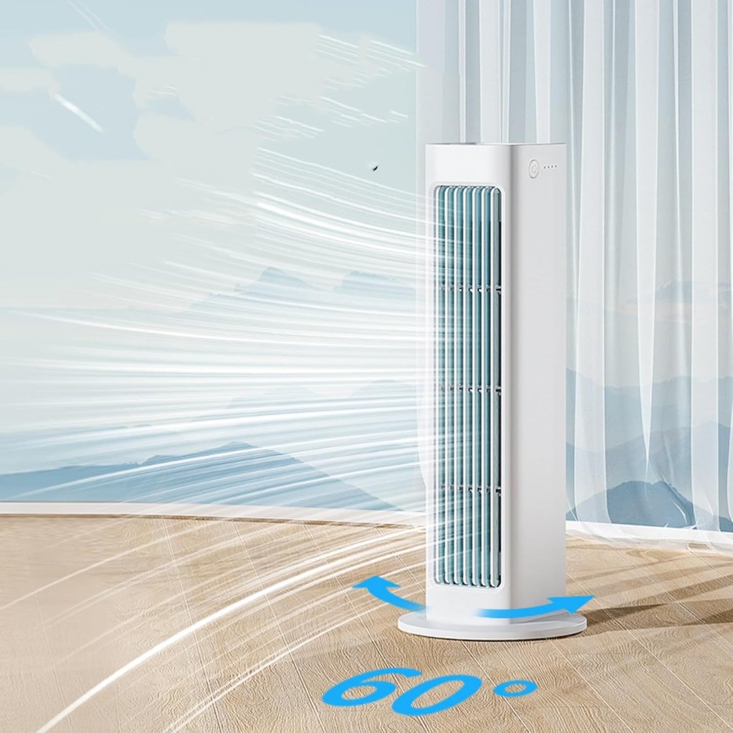  Breezamax Air Cooler Avec USB, Climatiseur Portablemini Refroidisseur D'air Sans Perçage à 3 Vitesses Pour Chambre à Coucher Et Bureau, Mural Et Utilisation Sur Bureau, Économique Et Sile
