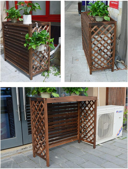  Housse De Protection Pour Climatiseur Extérieur, écran De Confidentialité Décoratif Pour Support De Fleurs, Housse De Protection Pour Climatiseur Central Toutes Saisons