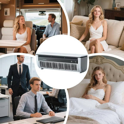  Ventilateur Rafraîchisseur D'Air | Ventilateur Portable Climatiseur | Appareil Trois Vitesses Réglable Pour Optimisation Espace Intérieur Extérieur Dorm Camping Table