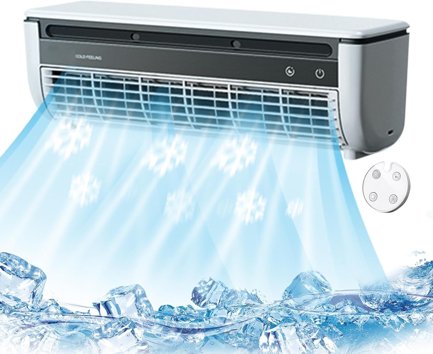  Ventilateur Rafraîchisseur D'Air | Ventilateur Portable Climatiseur | Appareil Trois Vitesses Réglable Pour Optimisation Espace Intérieur Extérieur Dorm Camping Table