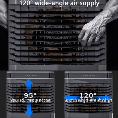 GENERIC Refroidisseur D'air évaporatif Portable 40L Avec Télécommande, 3 Vitesses Et Oscillation Automatique, Unité De Climatisation Mobile à économie D'énergie Pour La Chambre à Coucher De Bureau à Domicile,