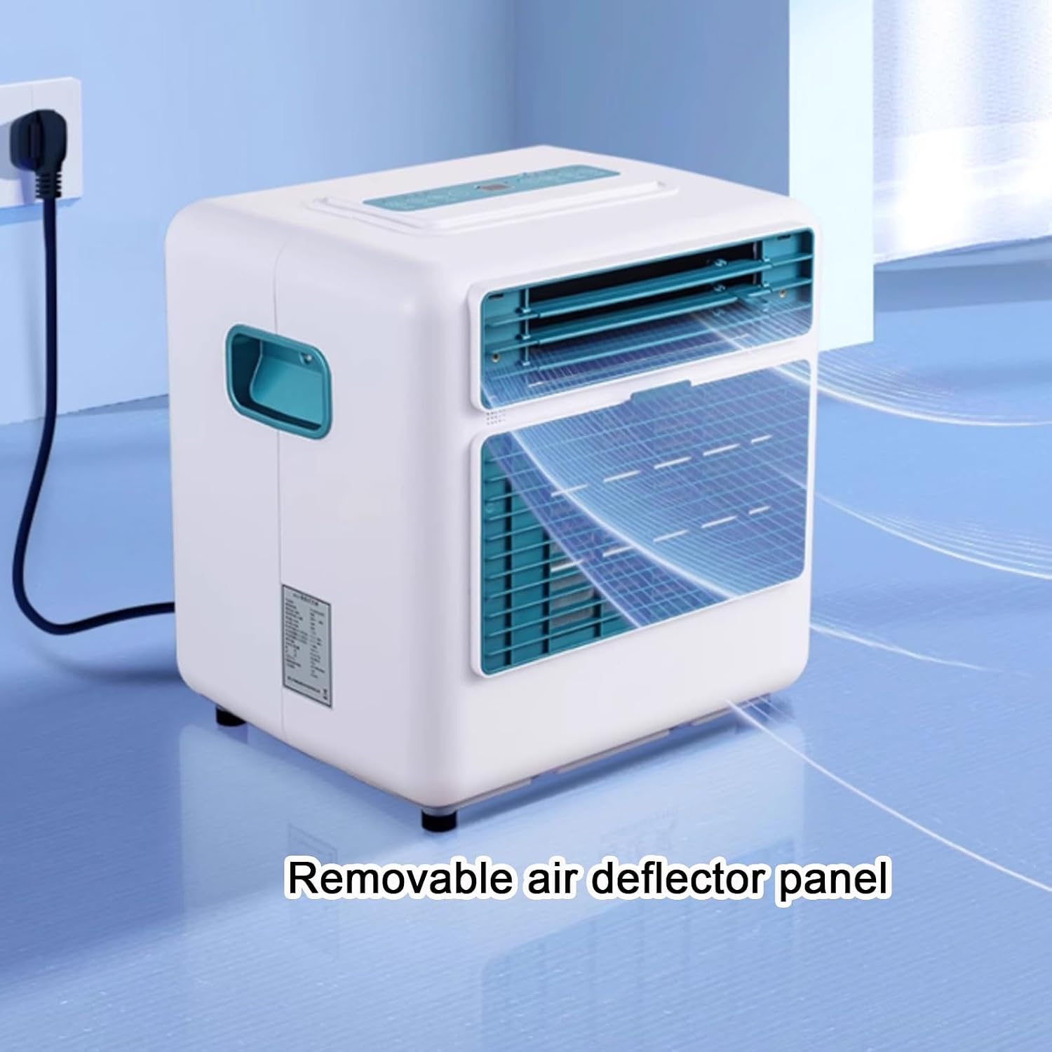 GENERIC Climatiseur De Camping Portable, Petit Refroidisseur D'air Avec Télécommande Et Minuterie, Compresseur De Réfrigération Pour Chambre, Bureau, Extérieur, 220 V