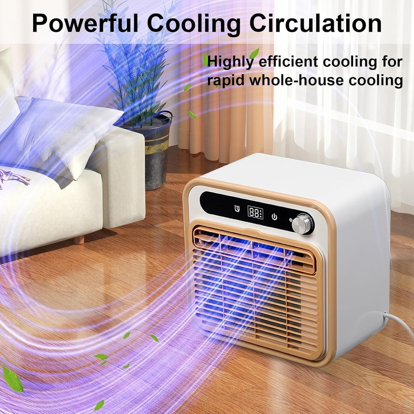  Climatiseur Portable Divisé, Unité De Climatisation De Camping Silencieux Avec WiFi Et Télécommande, 12H Minuterie, 1303m3/h Airflow, Refroidisseur D'air Sans Tuyau Léger Pour Tente, VR, Camion, Carav