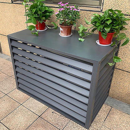  Housse De Protection Pour Climatiseur Extérieur – Écran De Protection Toutes Saisons – Clôture D'intimité Décorative – Protection Antivol Pour Climatisation – Pour Unités Extérieures – Protection