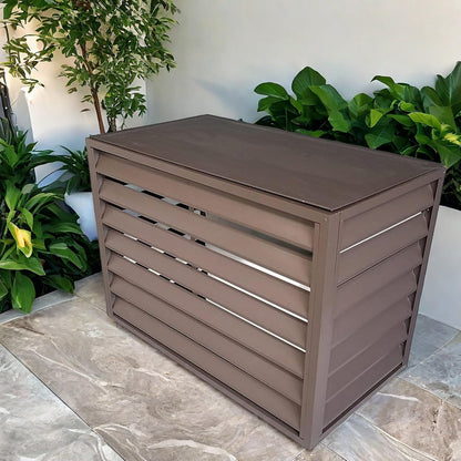 GENERIC Housse De Protection En Aluminium Pour Climatiseur - Résistant Aux Intempéries - Pour Extérieur - Protection Contre Le Condensateur - Assemblage Facile - Protection Toutes Saisons