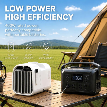  Clim Split Mobile Sans Évacuation D Eau Continue 1500W Petit Refroidisseur Soufflerie 400W Basse Consommation Pour Caravane Campervan Camion Cabine Nuit Calme(AC220V)