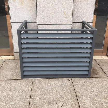  Housse De Protection En Aluminium Pour Climatiseur Extérieur, Imperméable Et Résistante Aux UV, Convient Aux Tailles 5P (120 X 70 X 150 Cm), Marron Et Résistante Aux Intempéries