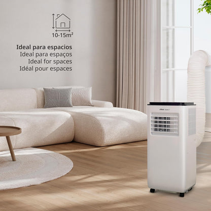  Ufesa Climatiseur Portable A7 3en1, Refroidissement, Ventilation Et Déshumidification, 7000 BTU/jour, Silencieux, Affichage LED, Minuterie 24h, Jusqu'à 12m², Gaz R290, Télécommande