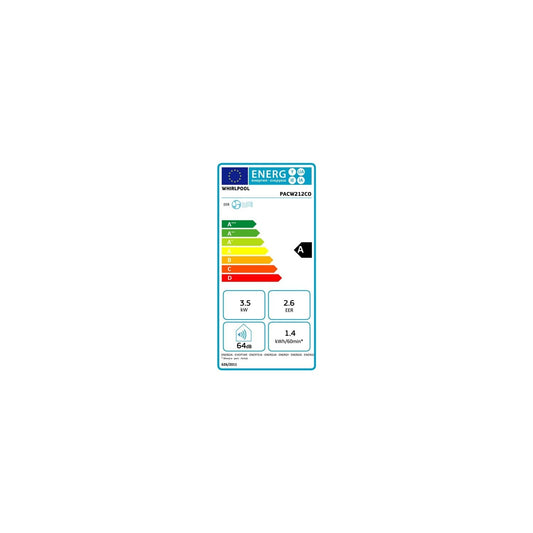 Whirlpool Climatiseur Mobile 12k Btu Ou 3,5kw - Blanc