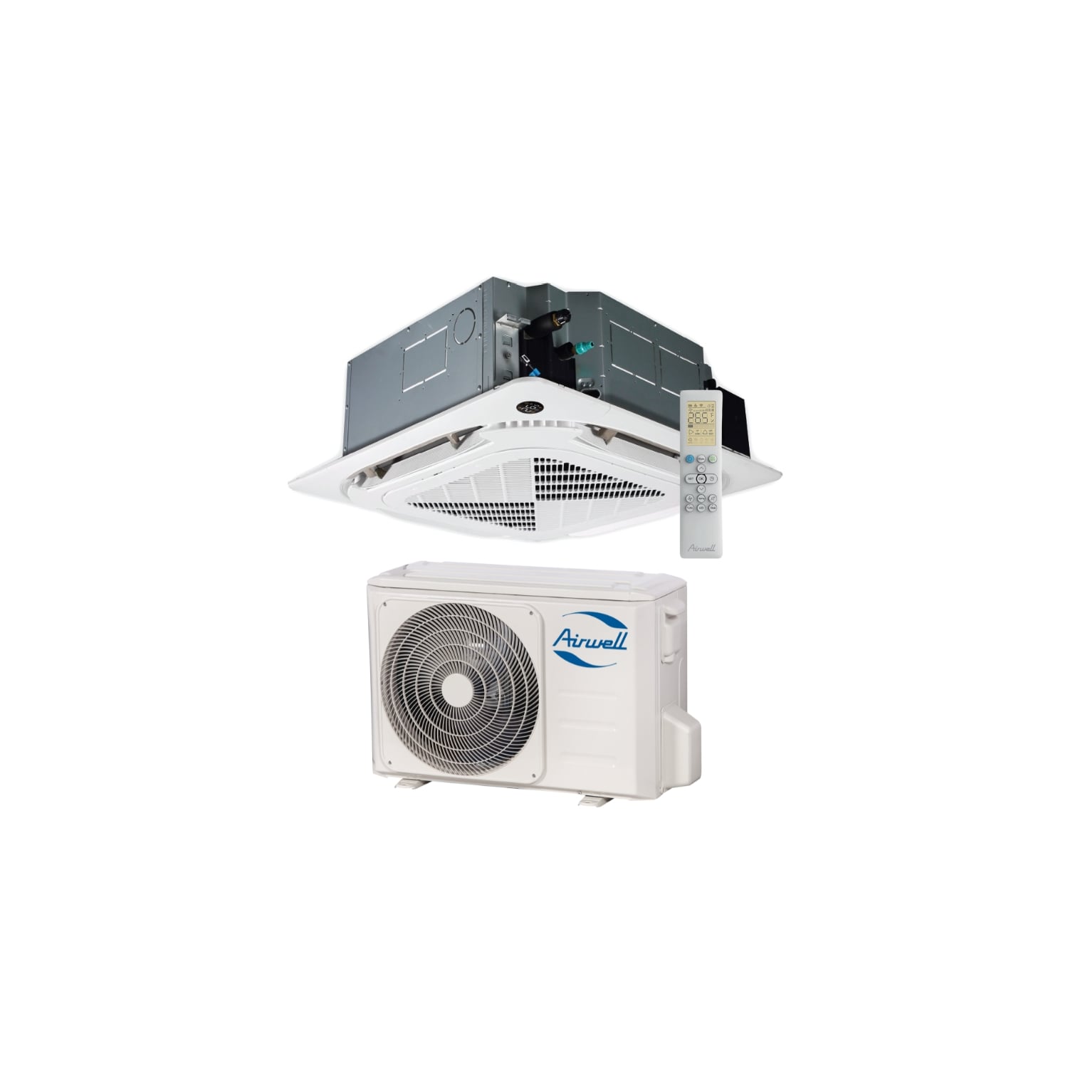  Climatisation Unité Extérieure Ydax Et Unité Intérieure Cassette 900 X 900 Cdmx 7 Kw - Airwell